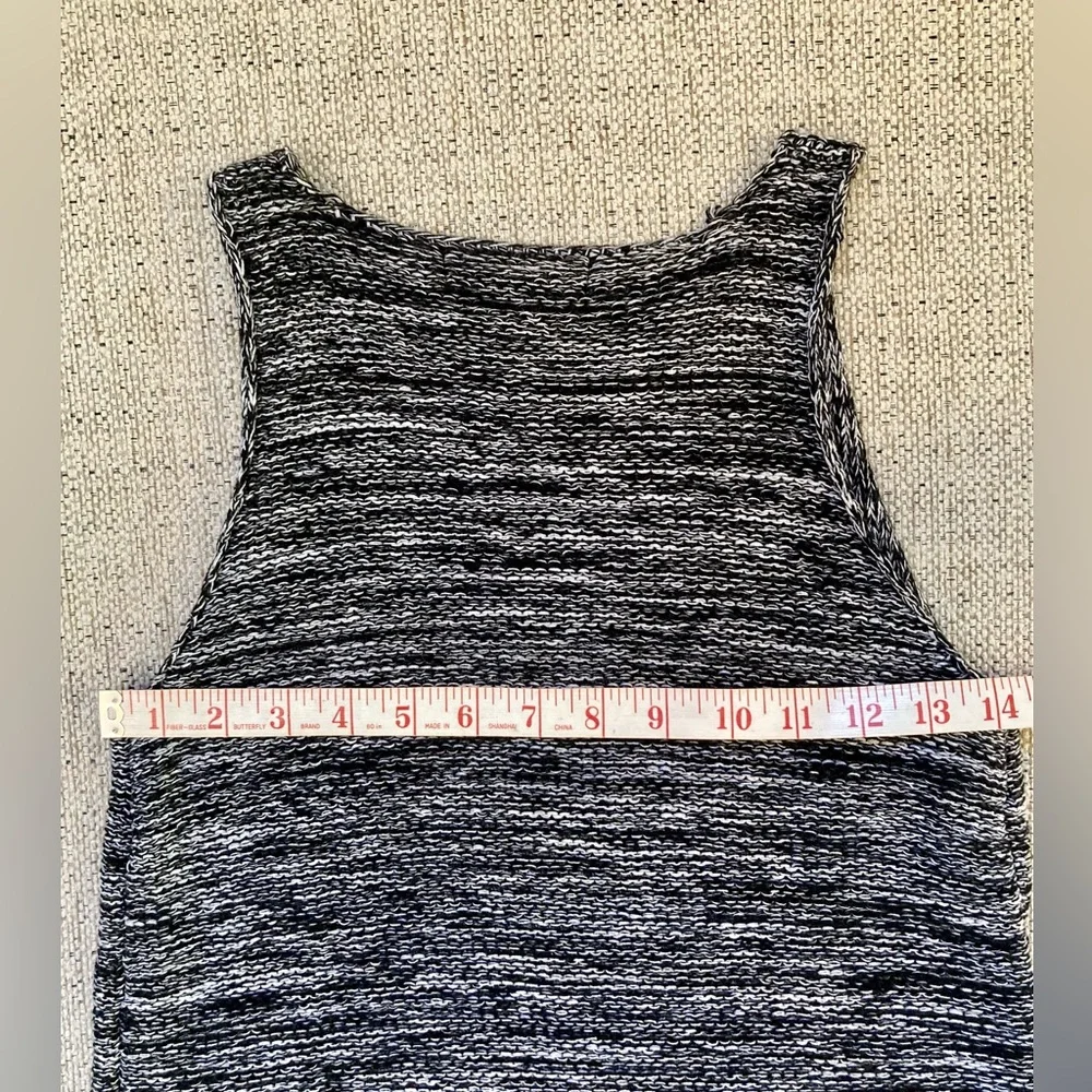 NWT Sanctuary Black/White Woven Knit Tank Size Small - Picture 4 of 5